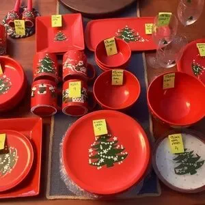 Waechtersbach Christmas Tree dishes